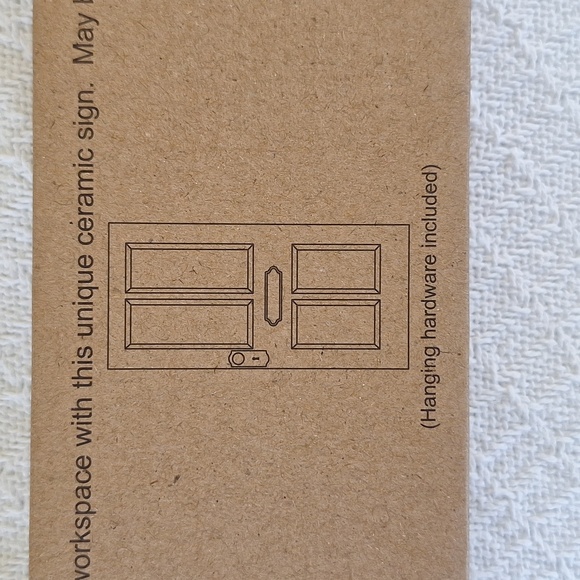 ✨️ Office door sign/wall plaque for work or home office. Ceramic. - Picture 7 of 11